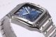 BV Factory 1 To 1 Copy Cartier Santos Mens Watch - Cartier Santos Blue Dial Steel Watches (6)_th.jpg